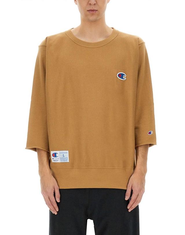 언더커버 [해외직구] 25 S/S 언더 커버 챔피온 X 언더커버 티셔츠 UC1E4810-1_BEIGE B0041572585 착용컷
