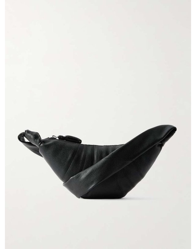 르메르 [해외직구] 26 S/S 르메르 CROISSANT 스몰 풀그레인 레더 메신저 백 BG0003 LL0018BK999 B0082049990 착용컷