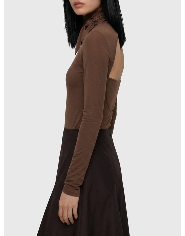 르메르 [해외직구] 26 F/W 르메르 발레리나 스카프 탑 인 메쉬 저지 TS0053LJ1070BR423 B0022261723 착용컷