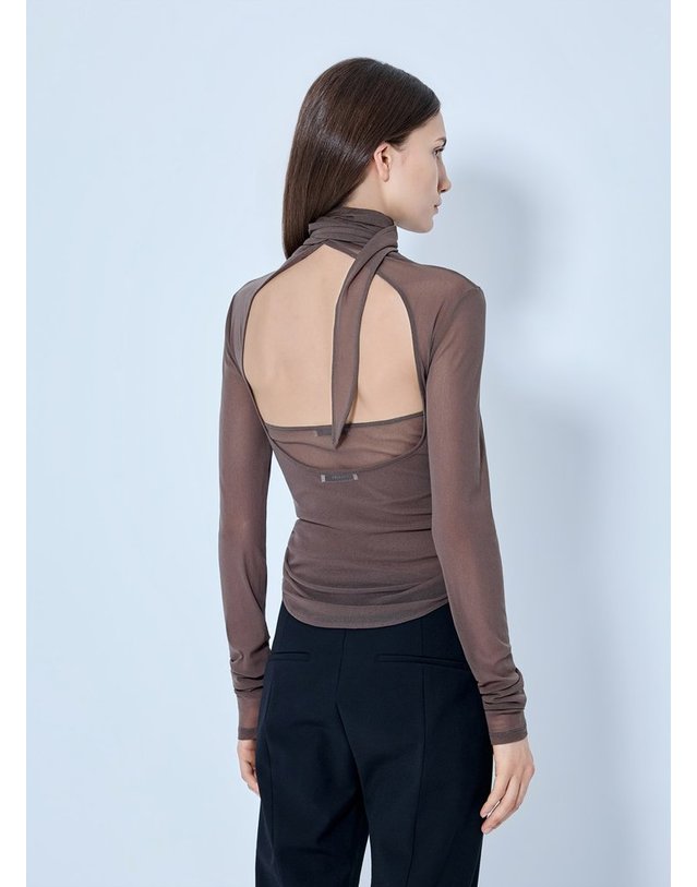 르메르 [해외직구] 26 F/W 르메르 발레리나 스카프 탑 TS0053 LJ1070 BR423 B0112267397 착용컷