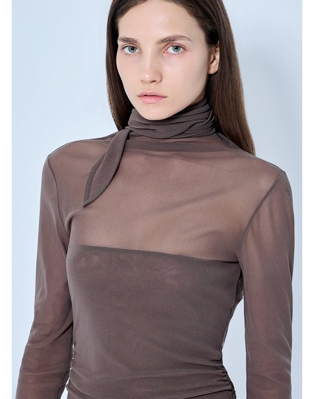 르메르 [해외직구] 26 F/W 르메르 발레리나 스카프 탑 TS0053 LJ1070 BR423 B0112267397 착용컷