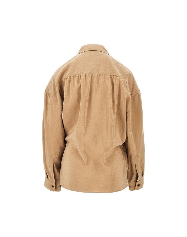 르메르 [해외직구] 26 F/W 르메르 코튼 & 실크 트위스트 셔츠 SH1141BR525 B0132361394 착용컷