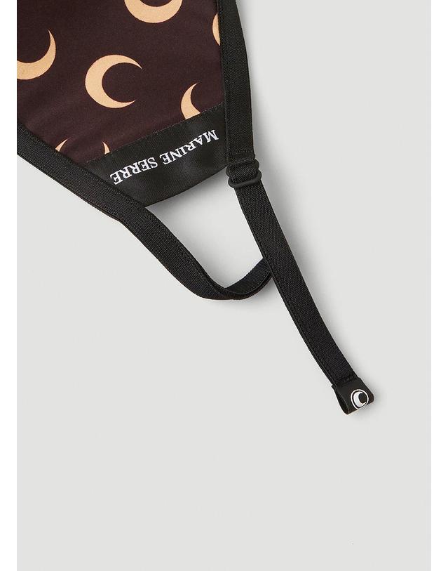 마린세르 [해외직구] 22 S/S 마린 세르 문 프린트 페이스 마스크 A059FW20X 8 BROWN WITH TAN PRINT B0110815967 착용컷