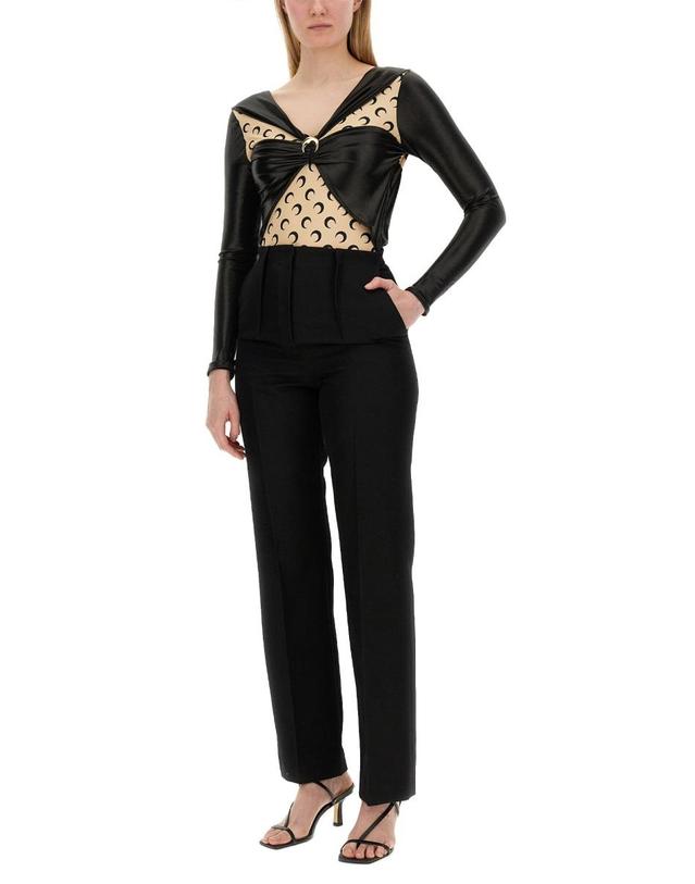 마린세르 [해외직구] 24 S/S 마린 세르 드레이프 바디수트 WTO392_RJER0015BK99 B0041275889 착용컷