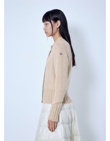 [해외직구] 26 F/W 몽클레어 리브드 가디건 인 울 블렌드 L2093 9B00022 N0403 20P B0112506694