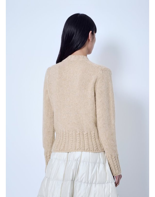 몽클레어 [해외직구] 26 F/W 몽클레어 리브드 가디건 인 울 블렌드 L2093 9B00022 N0403 20P B0112506694 착용컷
