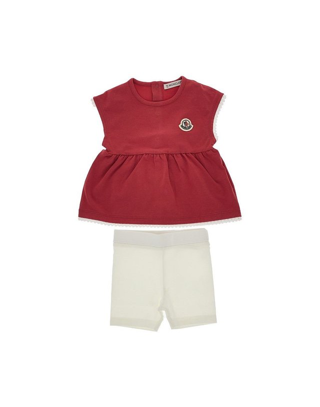 몽클레어 [해외직구] 26 S/S 몽클레어 코튼 저지 투피스 셋 KIDS (KIDS 상품) L19518M00013F50 B0132353105 착용컷