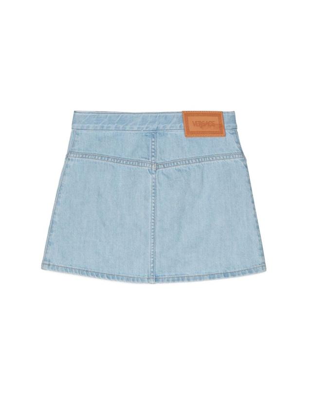 베르사체 [해외직구] 24 S/S 베르사체 스커트 데님 (KIDS 상품) 1012691K_1A092051D450 B0041462909 착용컷
