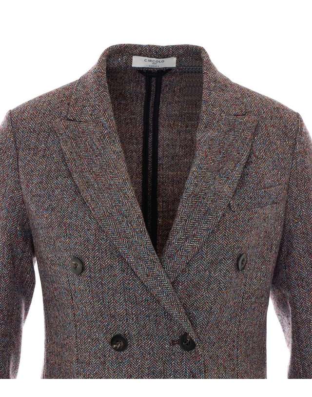 치르콜로 1901 [해외직구] 26 F/W 치르콜로 1901 더블 브레스티드 자켓 FD4201/0010 B0012500658 착용컷