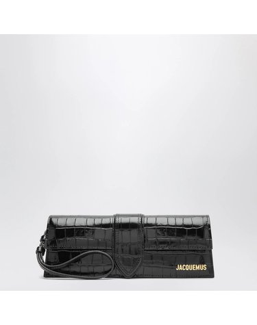 [해외직구] 26 F/W 자크뮈스 블랙 르 BAMBINO 파우치 인 CROCODILEEFFECT 레더 BAW00477AC07A05-990 B0052318763