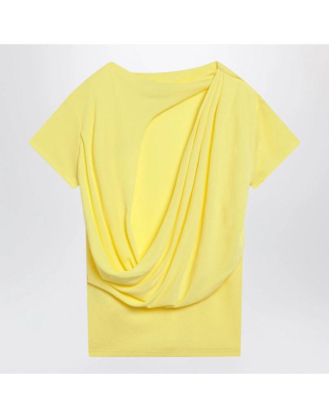 자크뮈스 [해외직구] 26 S/S 자크뮈스 MISTRAL 탑 인 옐로우 비스코스 블렌드 TOW00912AJ00253-250 B0052021209 착용컷