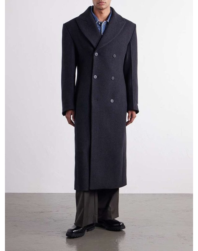 자크뮈스 [해외직구] 자크뮈스 르 MANTEAU 타이외르 더블브레스티드 울블렌드 코트 26HCOM00096AW00863 B0082320145 착용컷