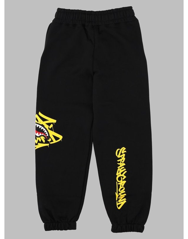 스프레이그라운드 [해외직구] 26 F/W 스프레이그라운드 SPRAYGROUND 태그 BAGGYPANTS 블랙 (KIDS 상품) SPY1501GBLKK_MULTI B0042285647 착용컷