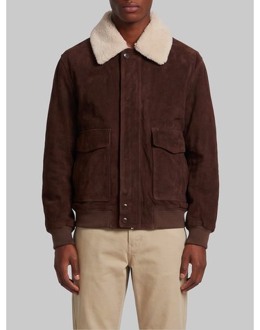[해외직구] 26 F/W 아르마 BARI GRITTY 스웨이드 봄버 003G266024.05CH BROWN B0022322465