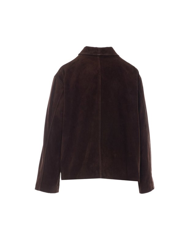 아르마 [해외직구] 26 F/W 아르마 ROSIA GRITTY 스웨이드 자켓 008L266047.02/CHARCOAL BROWN B0012317205 착용컷