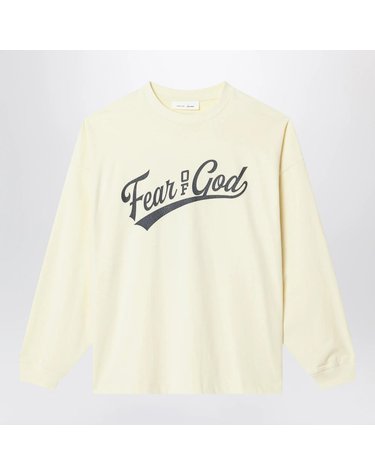 [해외직구] 26 S/S 피어 오브 갓 MERCH 롱 슬리브 티셔츠 인 초크 코튼 RW00272CO-0037 B0052306613