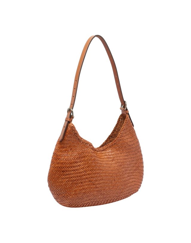 드래곤 디퓨전 [해외직구] 26 F/W 드래곤 디퓨전 루나 MEZZA 숄더 백 8021/TAN BLACK EDGE B0012291612 착용컷