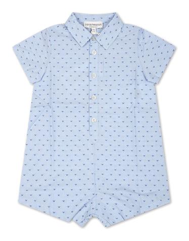 [해외직구] 엠포리오 아르마니 스카이 블루 코튼 ROMPER (KIDS 상품) 3DND11NN0QZF742 B0301393763