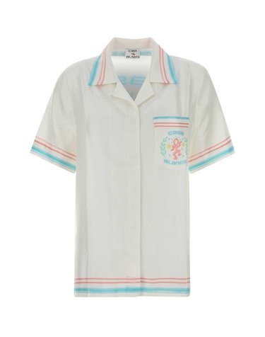 [해외직구] 카사블랑카 댄스 조이 쿠반 카라 SS 셔츠 WSP26SH20003 DANCEJOY B0441951752