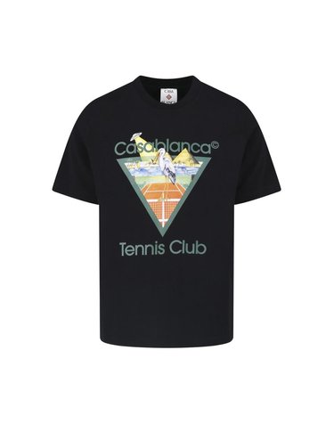 [해외직구] 카사블랑카 티셔츠 테니스 클럽 MPF26JTS00119BLACKJERSEY B0192308611