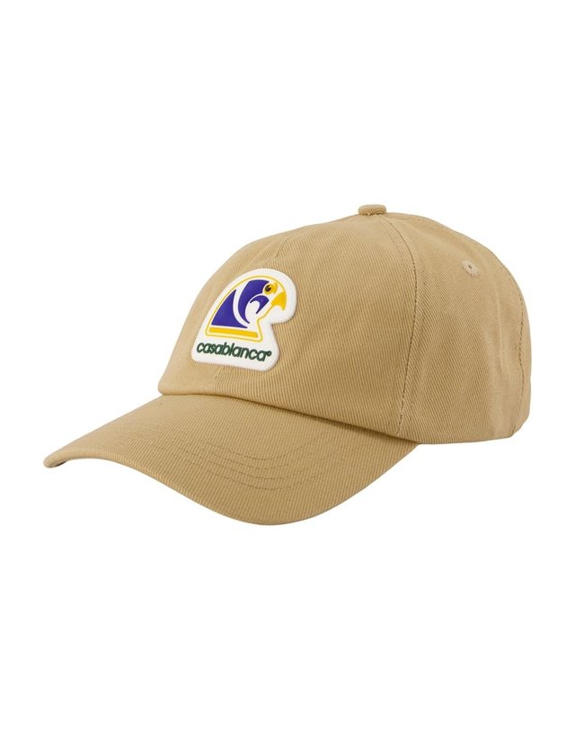카사블랑카 [해외직구] 26 F/W 카사블랑카 HORUS 캡 CASABLANCA 코튼 베이지 A-HAT-002-04 B0732065165 착용컷