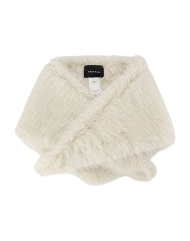 [해외직구] 26 F/W 시몬 로샤 NECKERCHIEF 스카프 시모네 ROCHA 페이크 퍼 베이지 1049B 1090-BLONDE/PEARL/CLEAR B0732336466