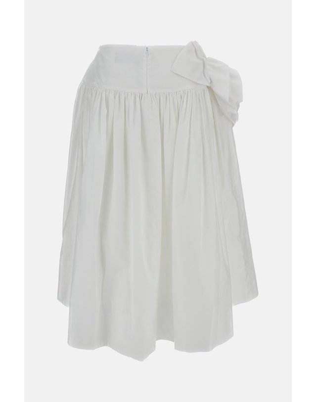 시몬로샤 [해외직구] 시몬 로샤 PRESSED ROSETTE BASQUE 스커트 3199R1287 WHITE B0441972963 착용컷