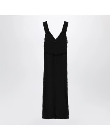[해외직구] 26 S/S 토템 블랙 슬립 드레스 인 텍스처 세이블 262-WRD0291FB0610-001 B0052046712