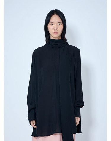 [해외직구] 26 F/W 토템 드레이프 스카프 블라우스 263-WRT0760-FB0670-001 B0112189691