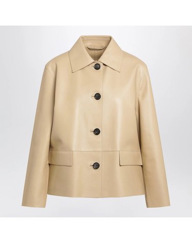 [해외직구] 26 F/W 토템 라이트 베이지 램 레더 자켓 263-WRO0329LE0056-378 B0052205412