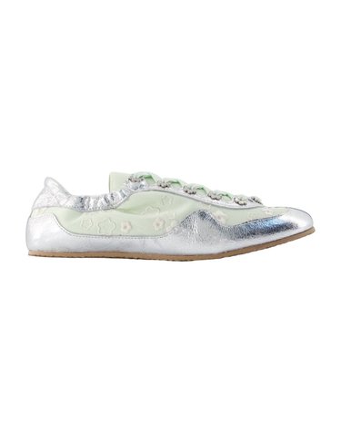 [해외직구] 26 F/W 세실리에 반센 CBBLAISE 소프트 스니커즈 CECILIE BAHNSEN 나일론 실버 3.26FTW30002 B0732328613