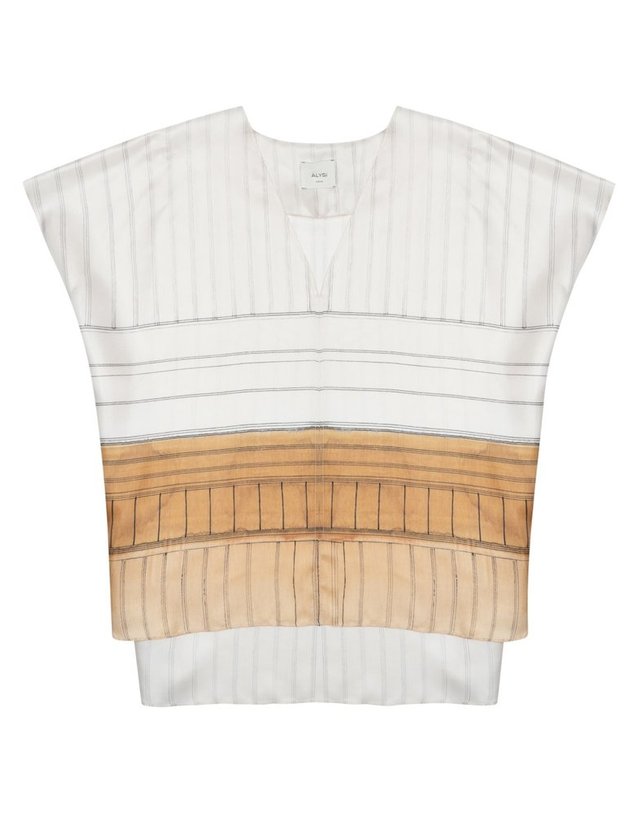 알리지 [해외직구] 26 S/S 알리지 BLUSA 콘 SCOLLO A V 116232_P6063GESSO B0042203458 착용컷