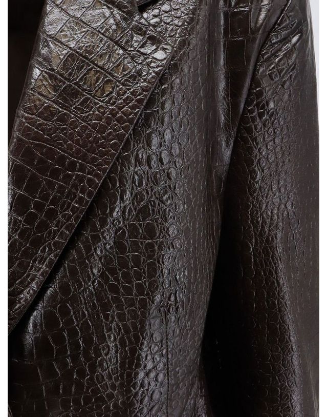 알리지 [해외직구] 알리지 레더 자켓 WITH CROCO 프린트 266808A6227FOND B0652500990 착용컷