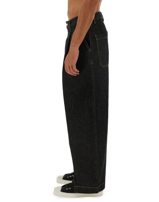 스튜디오 니콜슨 [해외직구] 26 F/W 스튜디오 니콜슨 판탈로네 인 데님 PUCHSNM-1244_BLACK B0042295684 착용컷