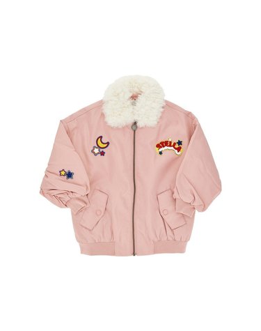 [해외직구] 26 F/W 스텔라 맥카트니 테크니컬 트윌 봄버 WITH 테리 PATCES KIDS (KIDS 상품) TZ2A57507 B0132360214