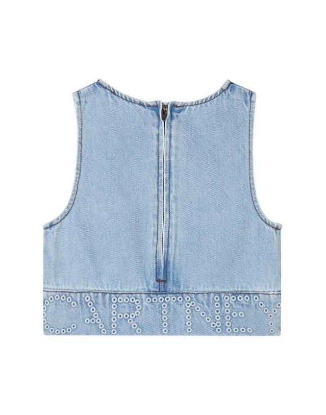 스텔라맥카트니 [해외직구] 26 S/S 스텔라 맥카트니 데님 탑 (KIDS 상품) TY5A52K_Z0746600 B0041935527 착용컷
