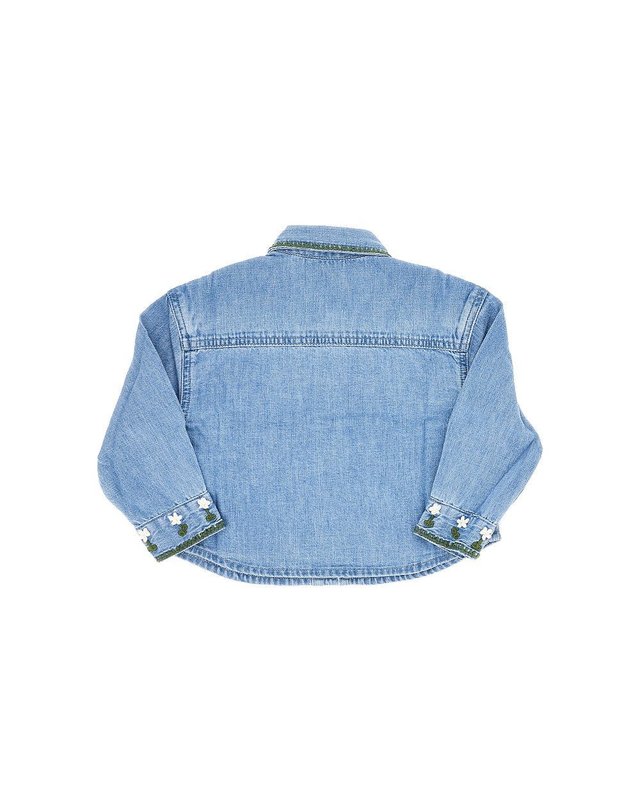 스텔라맥카트니 [해외직구] 26 F/W 스텔라 맥카트니 엠브로이드 데님 셔츠 KIDS (KIDS 상품) TZ5A10606 B0132359106 착용컷