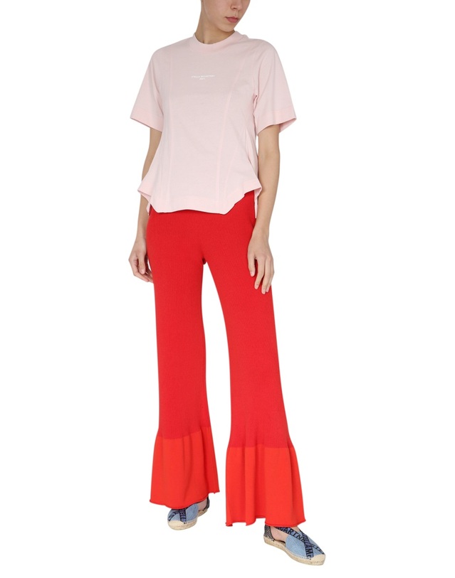 스텔라맥카트니 [해외직구] 21 S/S 스텔라 맥카트니 리브드 니트 트라우저 602987_S22476309 B0040169598 착용컷