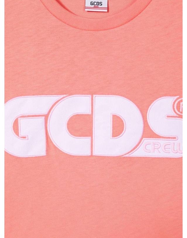 지씨디에스 [해외직구] 21 F/W GCDS 오버사이즈 저지 티셔츠 걸 (KIDS 상품) 028656T_042 B0041544467 착용컷