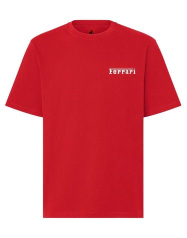 [해외직구] 페라리 코튼 티셔츠 WITH FERRARI 로고 CJMTH0031JCO0045REDC B0192337214