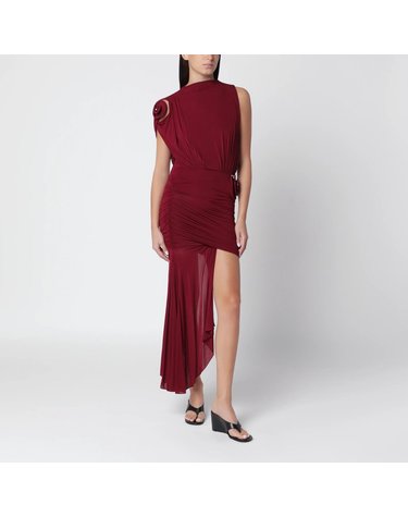 [해외직구] 26 F/W 크리스토퍼 에스버 아우렐리아 쇼츠 WINECOLORED 비스코스 드레스 26033813VI-WI B0052363338
