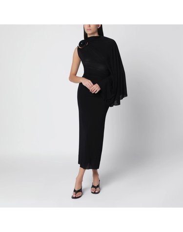 [해외직구] 26 F/W 크리스토퍼 에스버 아우렐리아 블랙 비스코스 이브닝 드레스 26033811VI-BLK B0052363339