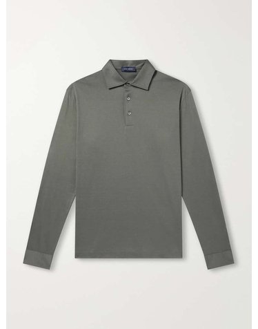 [해외직구] 톰 스위니 코튼-저지 폴로 셔츠 AW26-LS_P03-GRN B0082325649