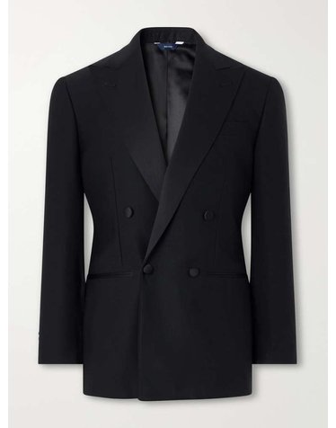 [해외직구] 톰 스위니 더블브레스티드 새틴 WOOLFRESCO 수트 자켓 AW26-DB_SU05JK-BLA B0082510473