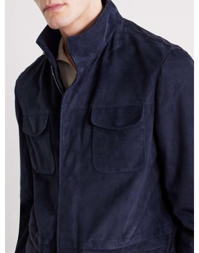 톰 스위니 [해외직구] 톰 스위니 필드 스웨이드 자켓 SS25-JK21-NAV 7406 - SUEDE UNLINED B0082119541 착용컷