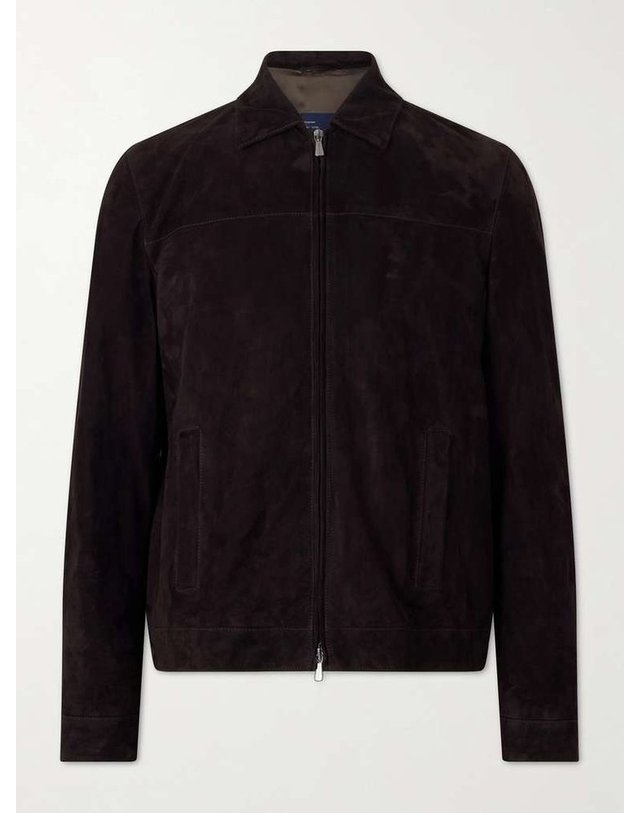 톰 스위니 [해외직구] 톰 스위니 스웨이드 봄버 자켓 SS26-BJK08-DKBR 7405 - SUEDE B0082119970 착용컷