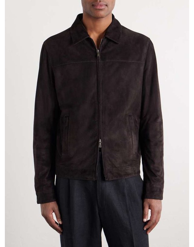 톰 스위니 [해외직구] 톰 스위니 스웨이드 봄버 자켓 SS26-BJK08-DKBR 7405 - SUEDE B0082119970 착용컷