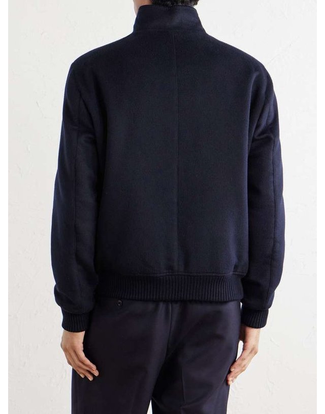 톰 스위니 [해외직구] 톰 스위니 울 & 캐시미어블렌드 플란넬 봄버 자켓 AW23-JK17 B0082304683 착용컷