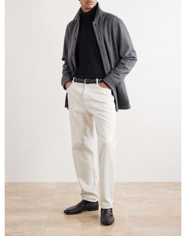 톰 스위니 [해외직구] 톰 스위니 캐시미어블렌드 오버셔츠 AW25-JK14 B0082304699 착용컷