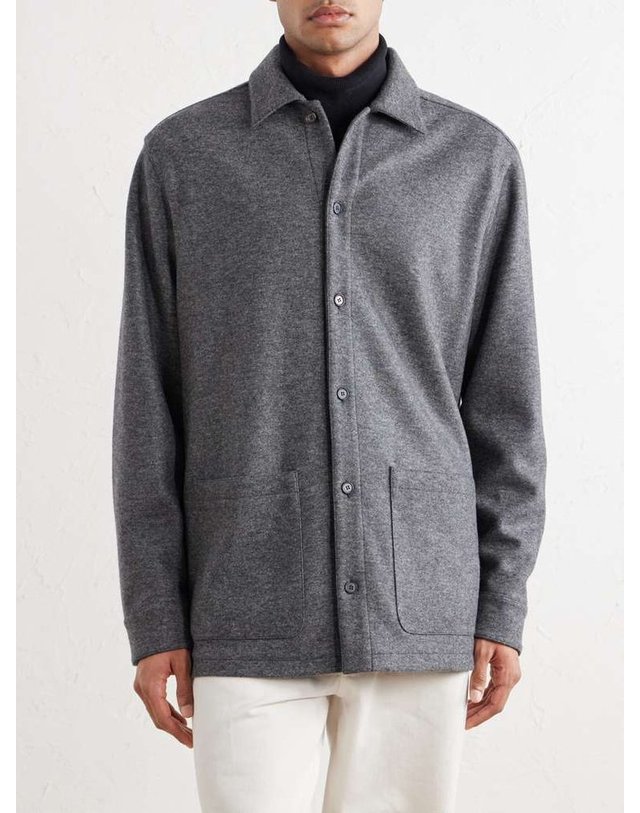 톰 스위니 [해외직구] 톰 스위니 캐시미어블렌드 오버셔츠 AW25-JK14 B0082304699 착용컷